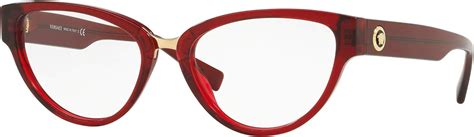 versace ve3267 transparent red|Versace VE3267 Eyeglass Frames 388.